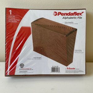 Pendaflex Alphabetic File/Letter Size/21 Pockets/Leather-Like Finish